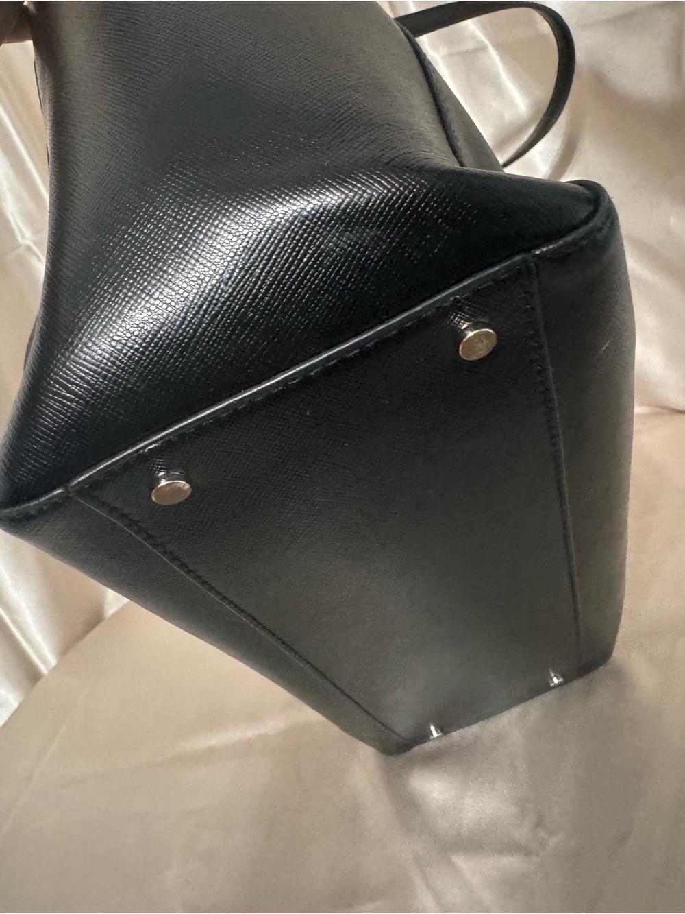 kate spade Staci New York Black Leather Tote Bag - Picture 9 of 16